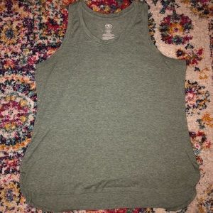 Green workout tank top XL